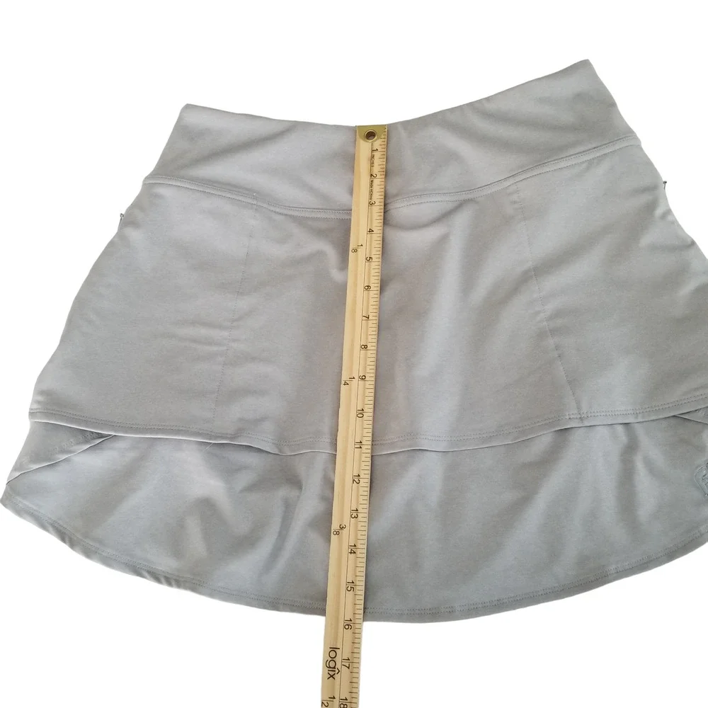 FJ FootJoy Performance Layered Gray Golf Skort Skirt Women's Size Medium
